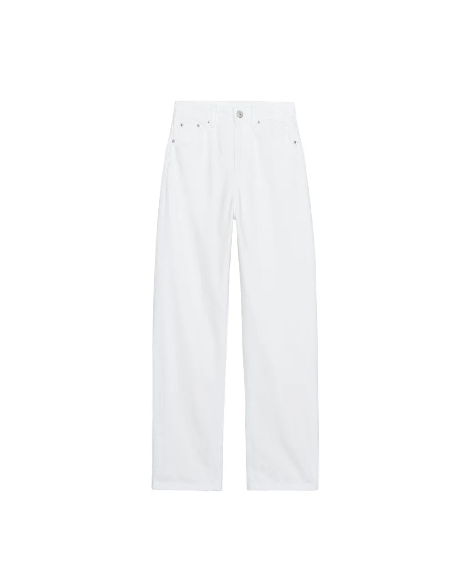 TRF mom fit high-rise jeans - White