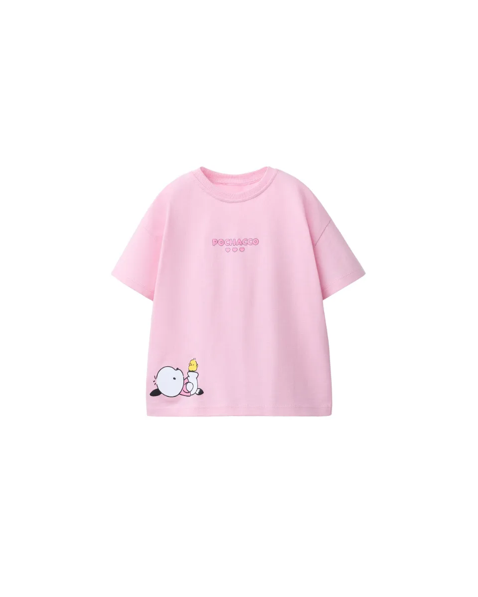 Camiseta Pochacco and His Friends © Sanrio - Rosa