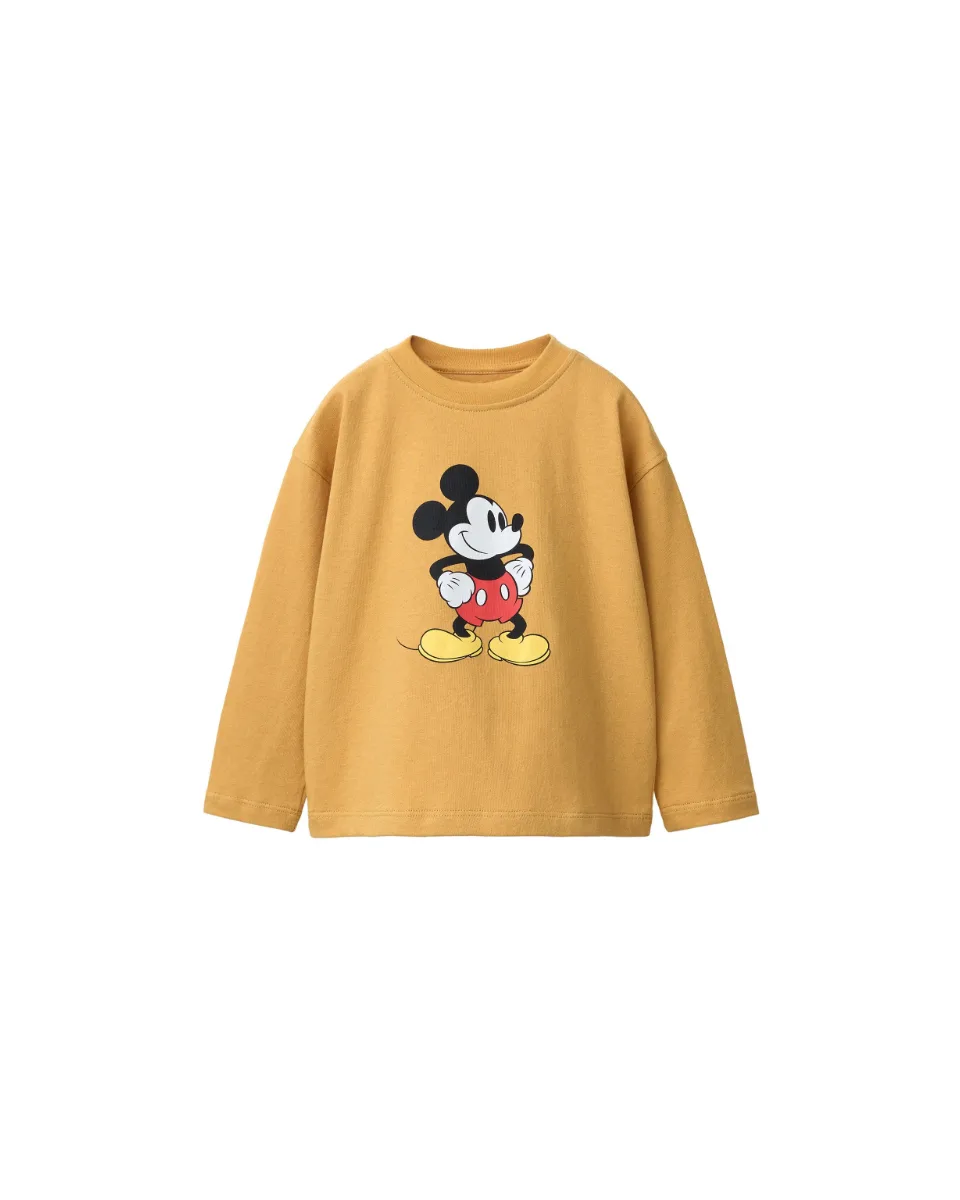Camiseta estampada Mickey Mouse © Disney - Mostaza