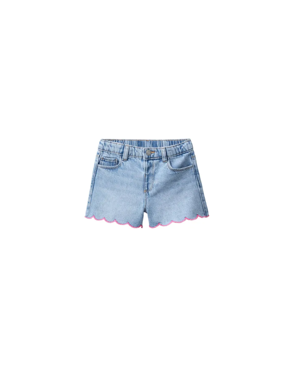 Bermuda denim ondas - Azul medio