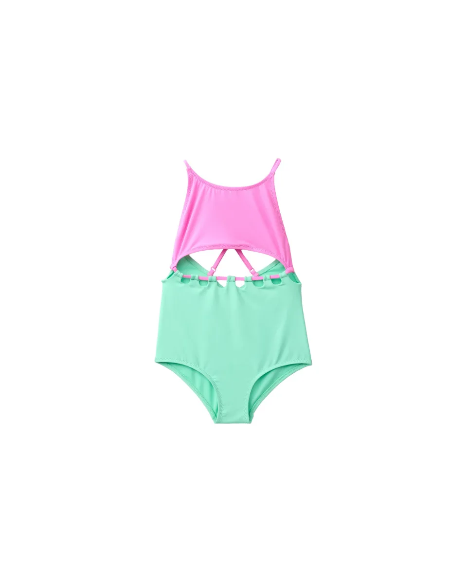 Bañador nudos cut out - Fucsia