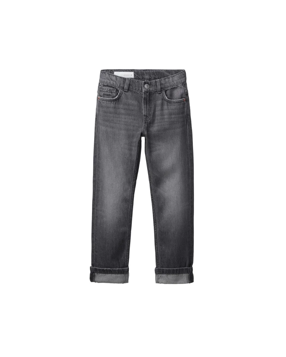 Jeans straight - Gris medio