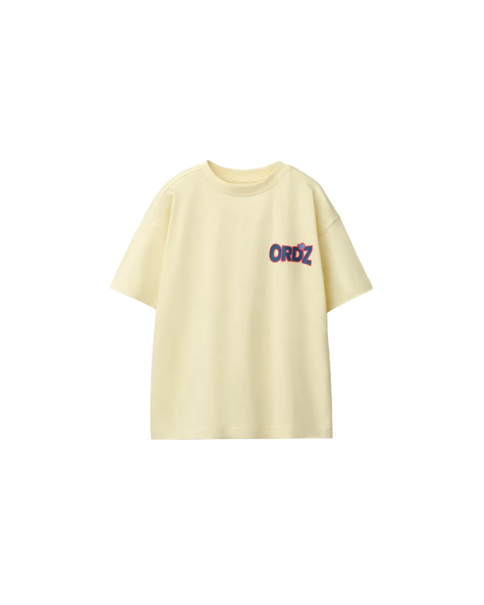Camiseta estampada logo - Amarillo