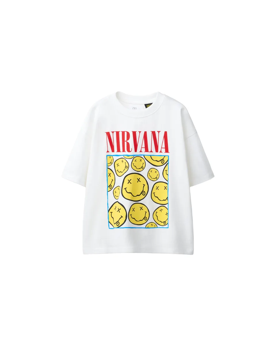 Nirvana ® print T-shirt - White